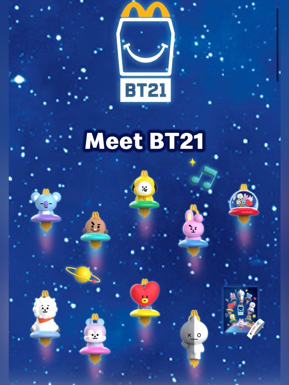 BT21 Happy Meal Toy - Spaceship π - Picture 2 of 3
